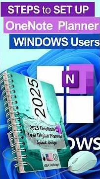 Start Here: How to Install Your OneNote Planner on PC & Mobile | Windows User