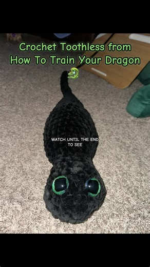 Crochet TOOTHLESS FROM HOW TO TRAIN YOUR DRAGON!!!! #crochet #crochetersoftiktok #crochettok #crochettiktok #howtotrainyourdragon