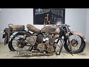 Old Bullet Full Restoration | Royal Enfield Bullet modification 🔴