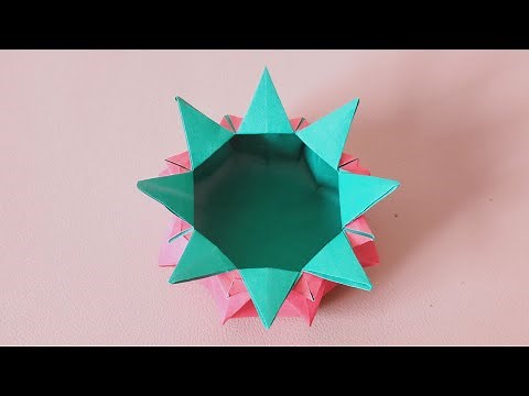 Octagonal Origami Gift Box Tutorial - Easy Origami Craft Ideas -by Ms. Q