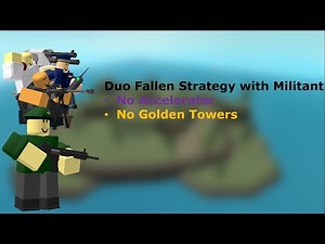 Duo Fallen Strategy with Militant - Tower Defense Simulator (ROBLOX)