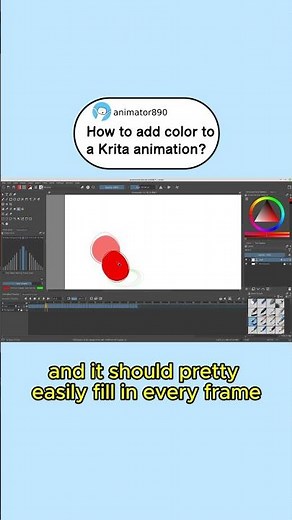 How to Add Color to Krita Animations (Tutorial)