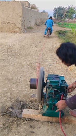 Diesel engine starting on bike experiment