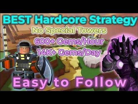 THE BEST Hardcore Strategy - Lucille Strategy / Tower Defense Simulator