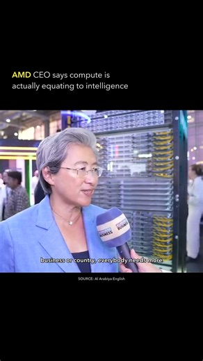 AMD CEO says compute is actually equating to intelligence