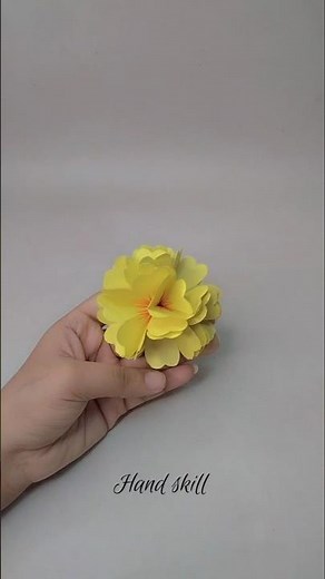 3D flower making tutorial/how to make paper flower/3D flower/diy paper flowers easy making tutorial.