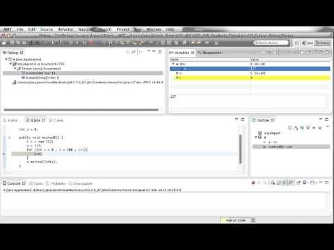 Eclipse : Debug (débogage) point d'arrêt et configuration d'exécution (french français)