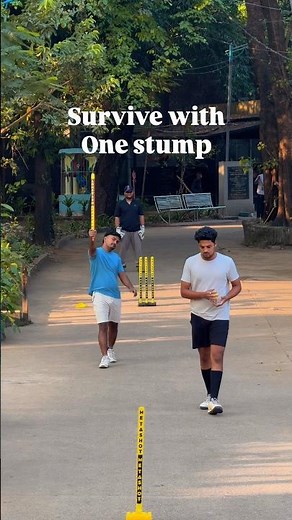 One stump challenge 🏏❤️ #mitchellstarc #cricket #crickethighlights #bowlervibes
