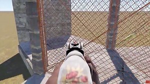 The chainlink fence cannot be shot through when layered!