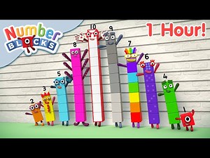 @Numberblocks - 1 Hour of Fun with the Numberblocks! | Learn to Count - Videos For Kids