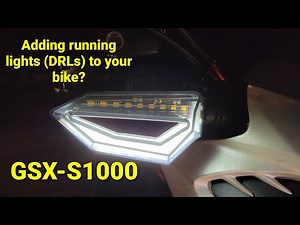 GSX-S1000 - Installing LED Turn Dignals with Daytime Running Lights