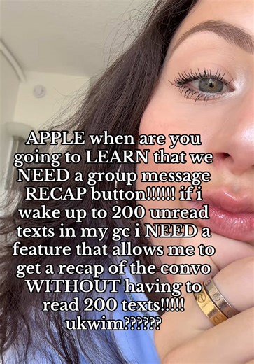 Apple iPhone Group Message Recap Feature Needed