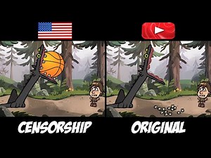 Censorship in Toothless Dancing Meme Cartoon