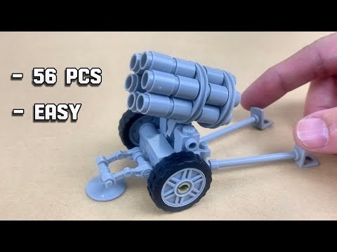 Detailed Tutorial To Build a Mini LEGO Nebelwerfer Multi-barel Rocket Launcher