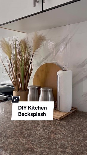 DIY Kitchen Backsplash - Easy Peel & Stick Tutorial