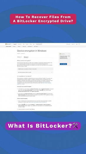 How to Recover Files from BitLocker Encrypted Drive? #Recoverit #wondersharerecoverit #Windows #BitLocker