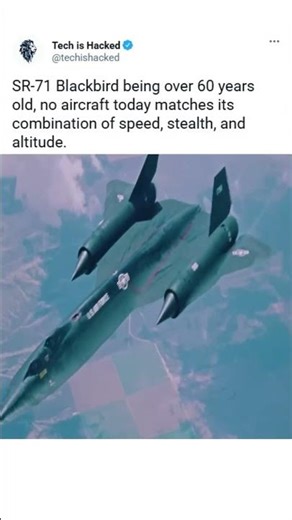 ✈️ SR-71 Blackbird – The Fastest Jet Ever Built