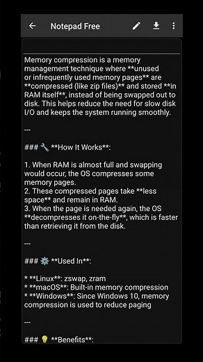 💾 Memory Compression in OS Explained | Smart RAM Management Technique