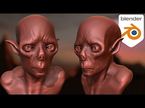 Alien Creature Sculpt in Blender (Beginner Tutorial)