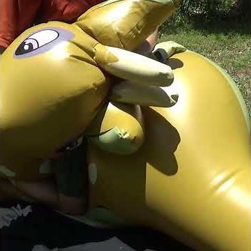 Deflating the Giant 6-Foot Tall Inflatable Deer from Phenod Toys