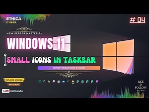 Widows 11 Change Icons Size Small in Taskbar Just in Single Click – So EASY ! 💻 | Ethica