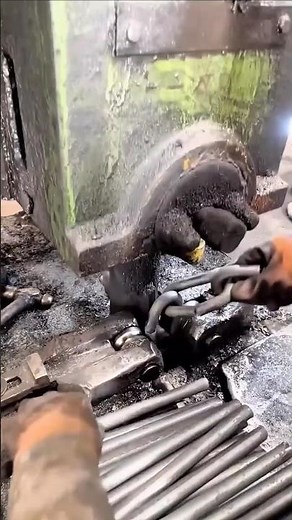Industrial Chain Forging in Action #metalwork #factorytech #engineering