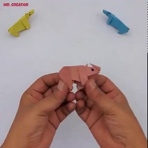 38K views · 2K reactions | How to Make Paper Rhino DIY | Easy Origami Rhino Tutorial | How to Make Rhino Step by Step #OrigamiRhino #PaperRhino #EasyOrigamiRhino | Mr. Creator | Facebook