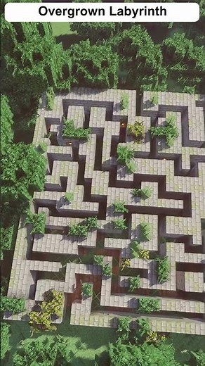 Build an Overgrown Labyrinth in Minecraft #shorts