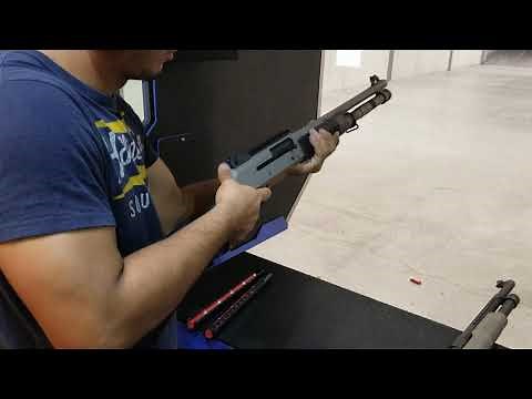5 round Syringe shotgun speed loaders on a benelli m4