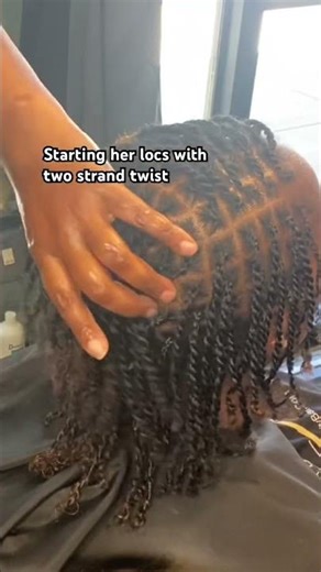 Two strand #microlocs #locs #twostrand