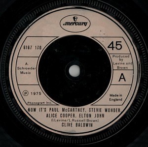 Clive Baldwin - Now It's Paul McCartney, Stevie Wonder, Alice Cooper, Elton John