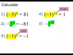 Grade 8 Exponents