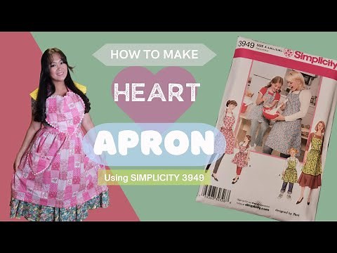 How To Make a Heart Apron Using SIMPLICITY 3949