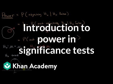 Introduction to power in significance tests | AP Statistics | Khan Academy