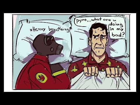 Pyro helps medic with sleeping [Team Fortress 2 Comic Dub]
