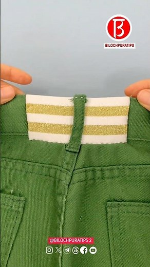 Complete tutorial on how to enlarge a small waist Shorts Tutorial