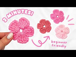 how to crochet a simple flower | no magic ring 🌸 easy crochet tutorial for BEGINNERS