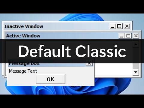 Windows 11 with Classic GUI!