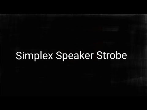 Simplex Speaker strobe