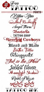 15 Free Tattoo Fonts
