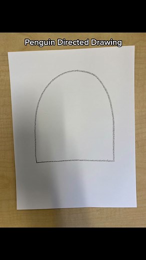 Preschool Directed Drawing | Penguin Craft for Teaching Lines