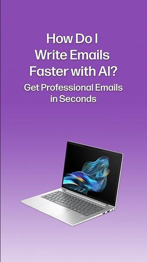 How Do I Write Emails Faster with AI? ✉️ Get Professional Emails in Seconds #shorts