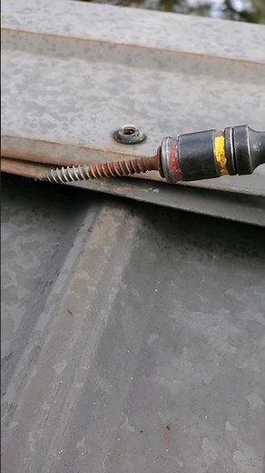 How to replace screws on a metal roof.