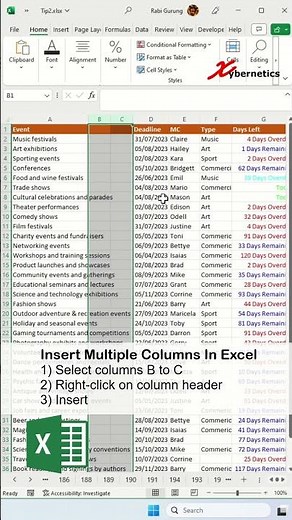 Quick and Easy Way to Add Multiple rows and column in Excel and Google Sheets Tricks #shorts