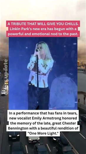 Linkin Park's New Singer Emily Armstrong's Emotional Tribute to Chester #LinkinPark #ChesterBenningt