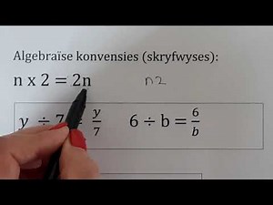 Algebra Gr. 7 Afrikaans