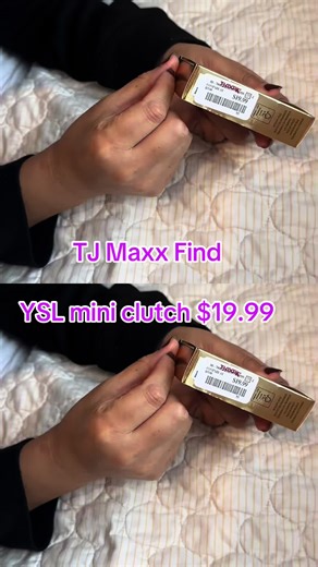 TJ Maxx finds 😍 YSL Mini Clutch #ysl #luxuryfinds #fyp #tjmaxx #shoppinghaul