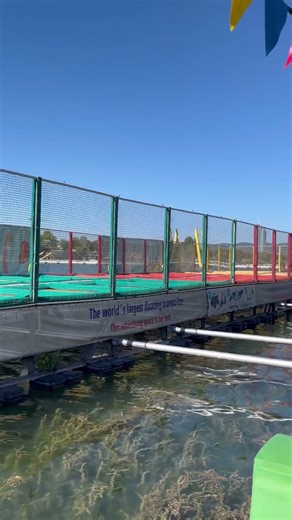World’s largest floating Trampoline, Vienna