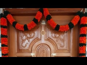 DIY DOOR TORAN | How to make toran using cloth | Artificial Thoranam