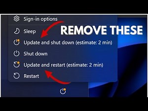 Remove Update and Shut Down 🌟 Stop Update and Restart Windows 11